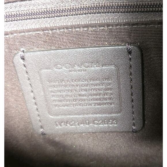 Coach C2853 Rori In Soft Granite Pebbled Leather Shoulder Bag Gray - Picture 10 of 10